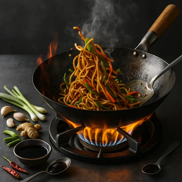 Wok hei a vysoká teplota
