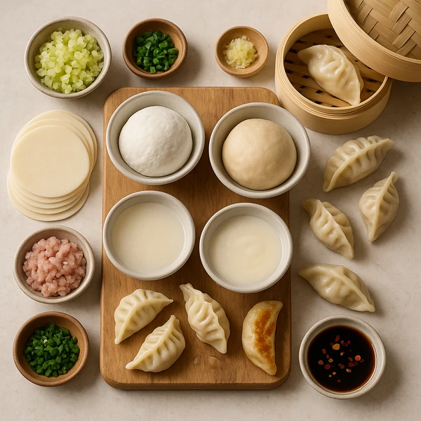 Náplně, těsta a způsoby úpravy dumplings