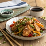 Recept na Kuřecí maso v tempuře a zeleninou
