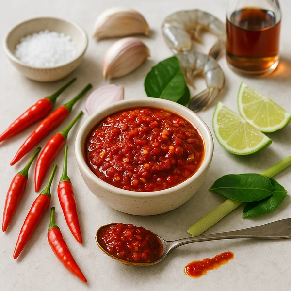 Sambal a fermentované chilli pasty
