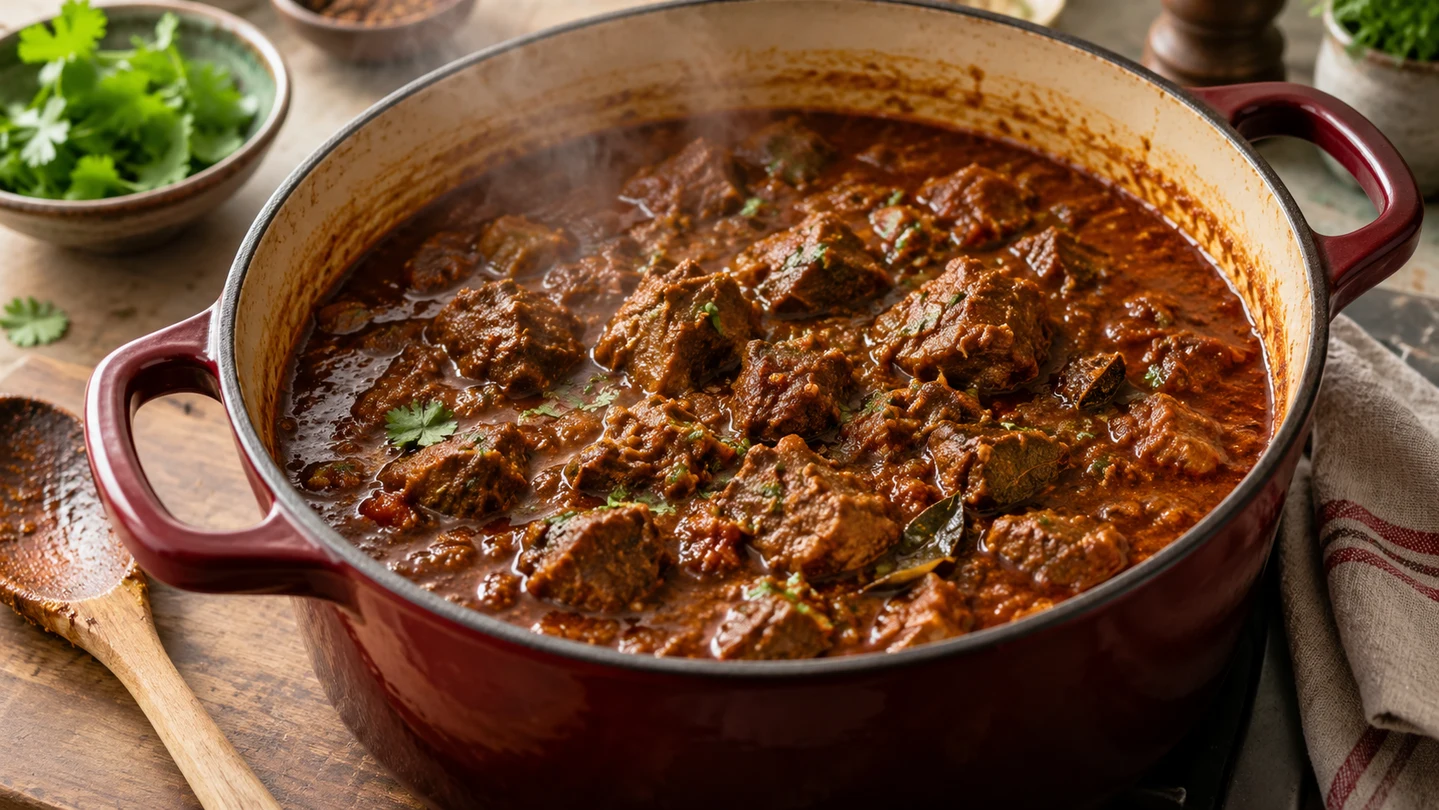Rogan Josh pomalu dušený v hrnci