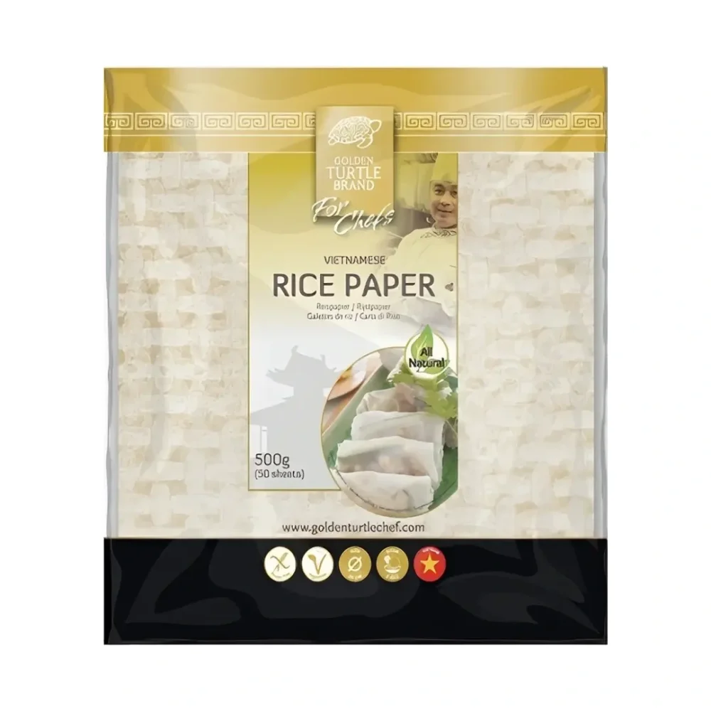 Golden Turtle Chef rýžový papír čtvercový