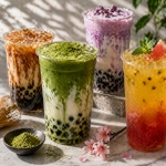 Moderne asiatische Getränke