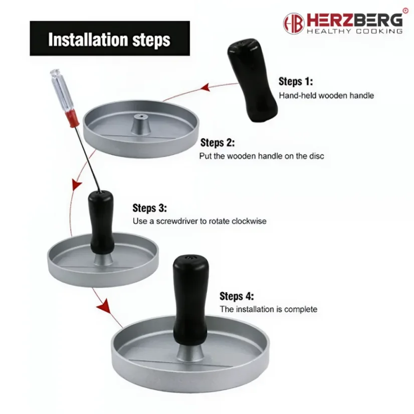 Herzberg Press for grilling hamburgers