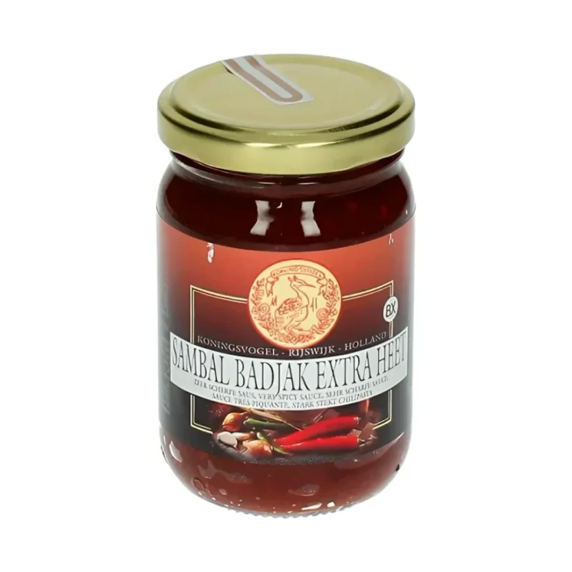 Koningsvogel Chilli pasta Sambal Badjak extra pálivá 200 g