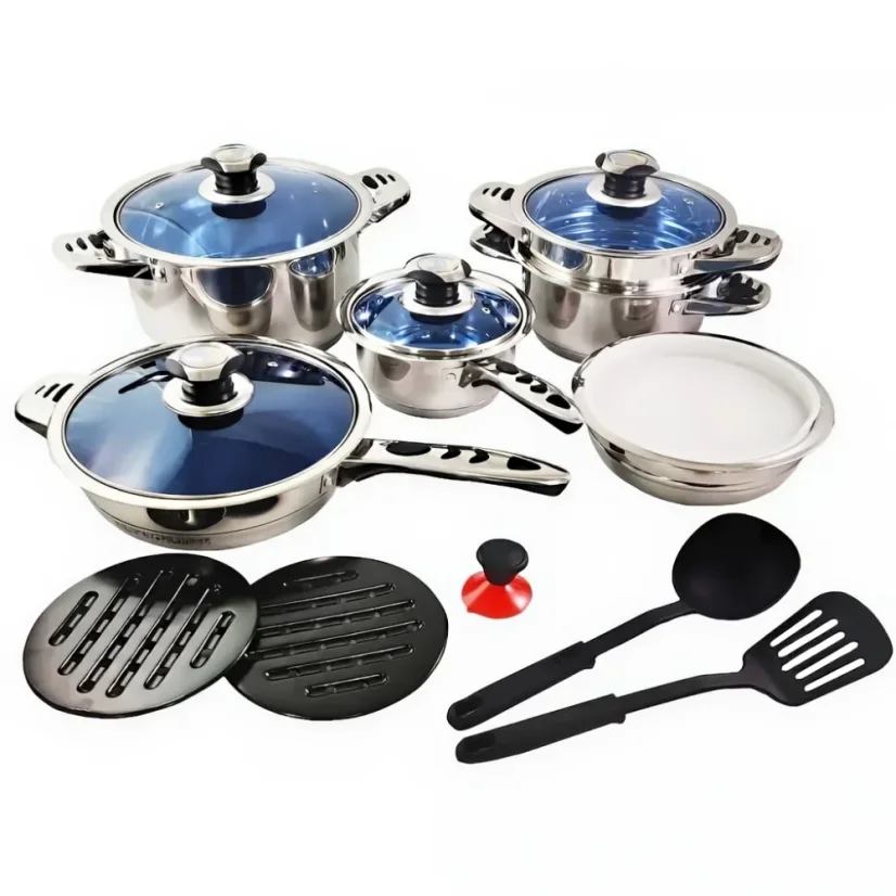 Royalty Line Set of 16 premium stainless steel cookware