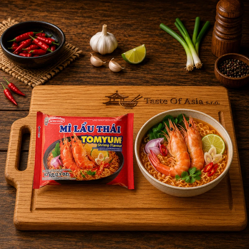 Acecook Instantní nudle Tom Yum s krevetovou příchutí 83 g