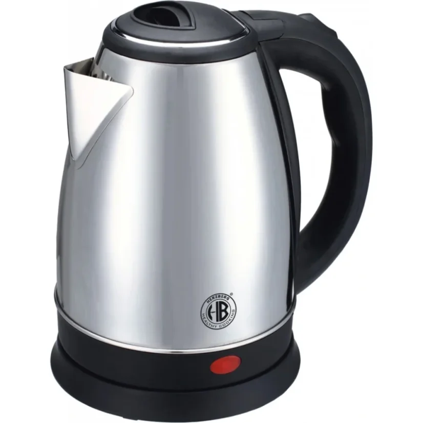 Herzberg Wasserkocher aus Edelstahl 1,8 l 1500 W – Silber