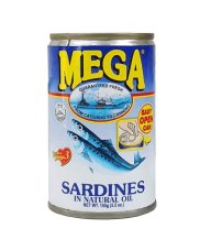 Mega Sardinky vo vlastnej šťave 155 g