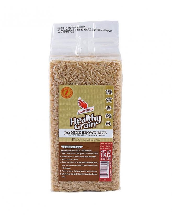 Jazmínová ryža hnedá sawat-D 1 kg