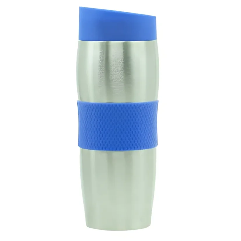 Cenocco Blue stainless steel travel mug with vacuum cap
