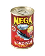 Mega Sardinen in Tomatensauce mit Chili 155 g