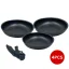 Neumann 4 Pieces Marble Coated Pan Set - 20/24/28cm