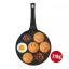 Herzberg Marble coated frying pan for 7 pancakes with spikes 26 cm