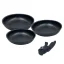 Neumann 4 Pieces Marble Coated Pan Set - 20/24/28cm