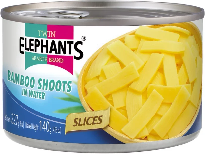 Twin Elephants Bambusové výhonky plátky 227 g