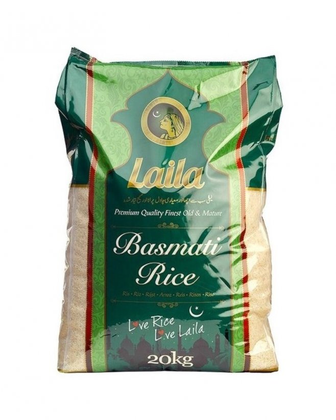 Laila Basmati rice 20 kg
