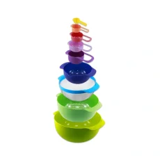 Herzberg Set of bowls and measuring cups 9 in 1