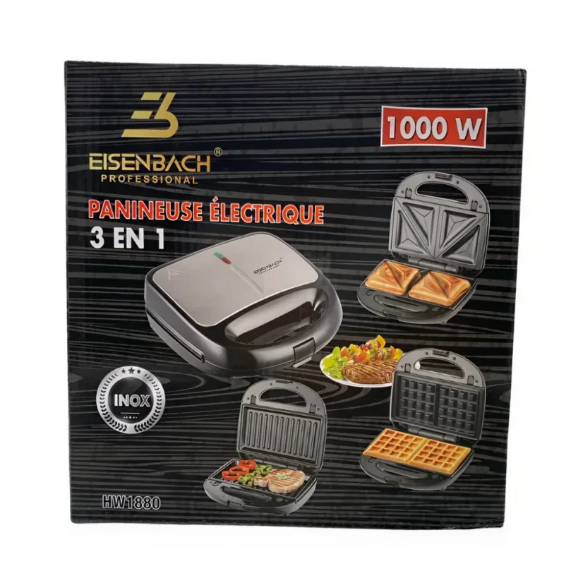 Eisenbach 3v1 Sendvičovač, vaflovač, gril - 1000W