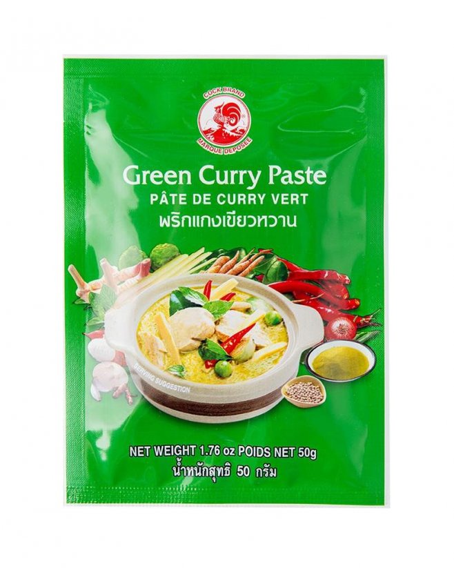 Grüne Curry Paste Cock brand 50 g