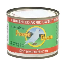Pigeon Brand Fermentované sladce-pikantní hořčičné listy v Sojové omáčce 140 g Pigeon Brand Fermentované sladce-pikantní hořčičné listy v Sojové omáčce 140 g