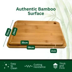 Eisenbach 2pcs solid bamboo cutting boards Eisenbach 2pcs solid bamboo cutting boards