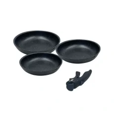 Neumann 4-teiliges Pfannenset mit Marmorbeschichtung – 20/24/28 cm Neumann 4-teiliges Pfannenset mit Marmorbeschichtung – 20/24/28 cm