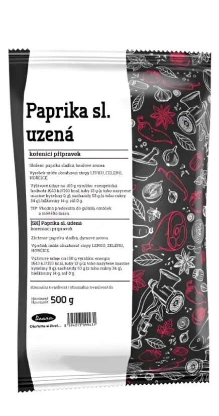 Drana Paprika Sladká Údená 500 g Drana Paprika Sladká Údená 500 g