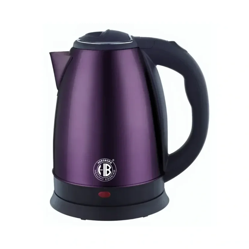 Herzberg Stainless steel kettle 1,8L 1500W - Purple