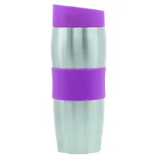 Cenocco Purple stainless steel travel mug with vacuum cap