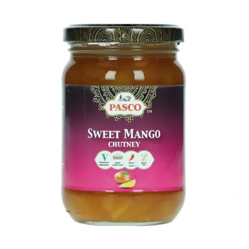 Pasco Chutney Mango süße Sauce 320 g Pasco Chutney Mango süße Sauce 320 g