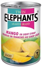 Twin Elephant Earth Mangoscheiben in leichtem Sirup 425 g