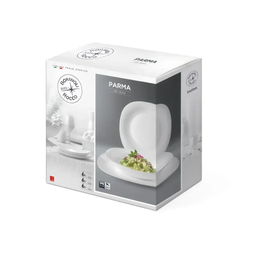 Bormioli Rocco 18 pieces set of plates Parma Tavola