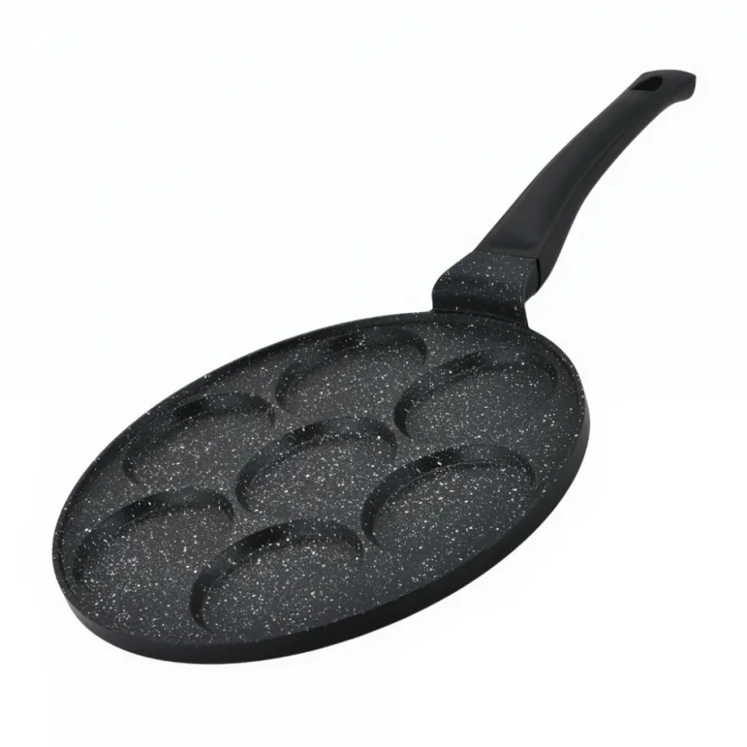 Herzberg Marmorierte Pfanne für 7 Pfannkuchen 26 cm