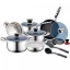 Royalty Line Set of 16 premium stainless steel cookware