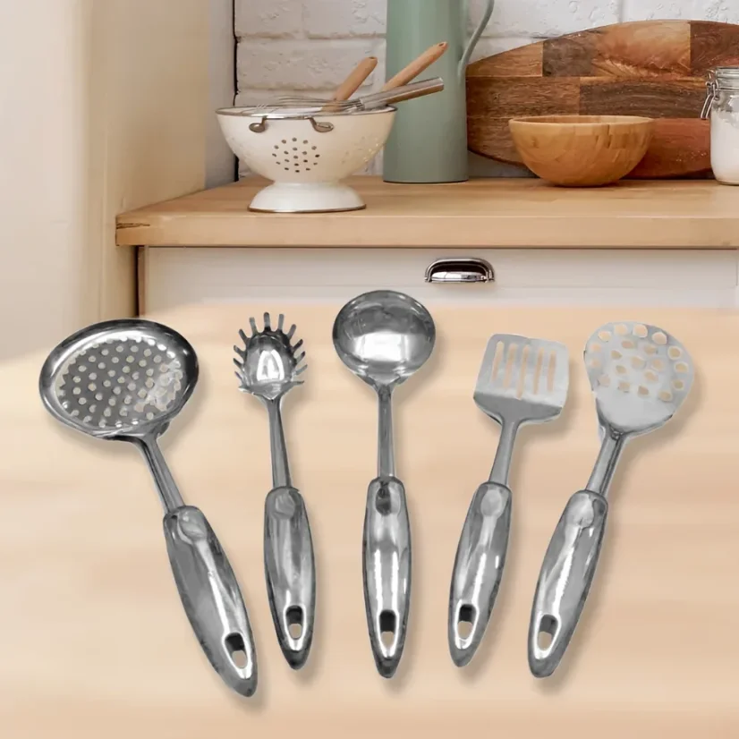 Eisenbach 5 piece stainless steel kitchen tool set