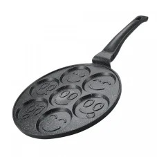 Herzberg Marmorierte Bratpfanne für 7 Pfannkuchen mit Spikes 26 cm Herzberg Marmorierte Bratpfanne für 7 Pfannkuchen mit Spikes 26 cm