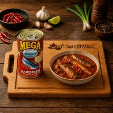 Mega Sardinen in Tomatensauce mit Chili 425 g
