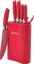 Royalty Line 7-piece set of non-stick knives with block- Red
