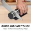 Herzberg Stainless steel cylindrical manual knife sharpener
