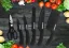 Herzberg 8 piece knife set with acrylic stand - Black marble