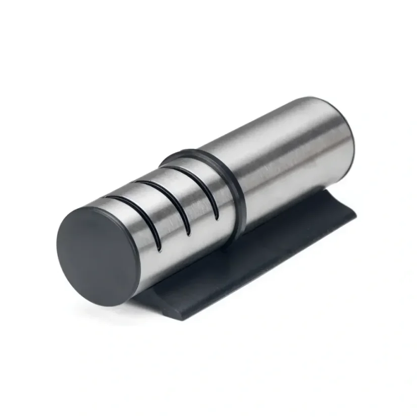Herzberg Stainless steel cylindrical manual knife sharpener