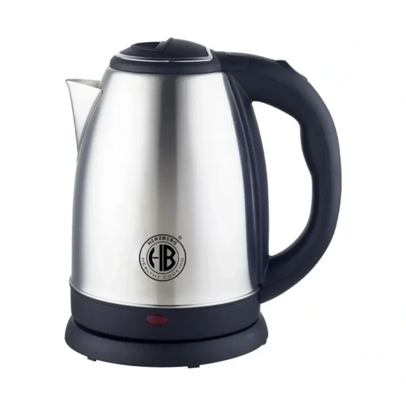 Herzberg Wasserkocher aus Edelstahl 1,8 l 1500 W – Silber
