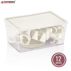Herzberg Konditorei-Set mit stabiler Aufbewahrungsbox