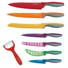 Royalty Line Set of 7 multi-coloured knives Royalty Line Set of 7 multi-coloured knives