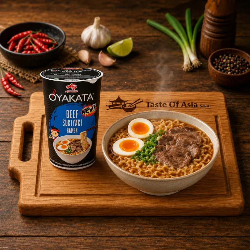Oyakata Instant Japanese Beef Sukiyaki Ramen Noodles 63.5 g
