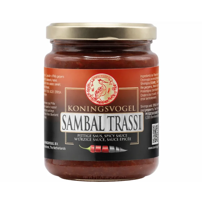 Koningsvogel Chili-Paste Sambal Trassi 270 g Koningsvogel Chili-Paste Sambal Trassi 270 g
