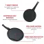 Herzberg Marble coated frying pan for 7 pancakes with spikes 26 cm
