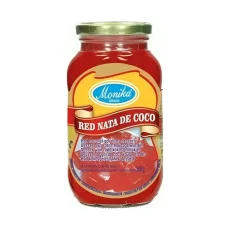 Monika Kokosový gel červený Nata de Coco 340 g Monika Kokosový gel červený Nata de Coco 340 g
