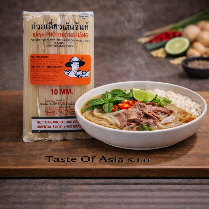 Farmer Brand Rýžové nudle 10 mm široké 400 g